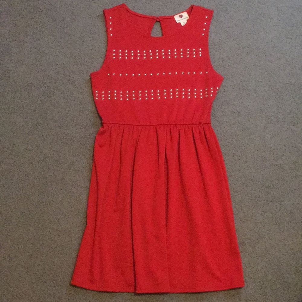 Red Studded Dress